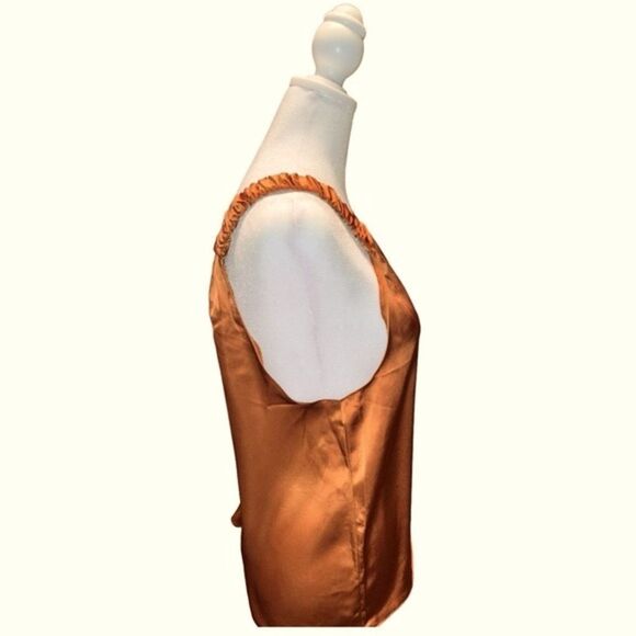 Know One Cares Rust Asymmetric Neckline One Shoulder Top  Sz Lg  NWT - Picture 5 of 10